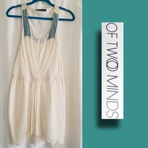 NWOT-Of Two Minds off White Silk Dress